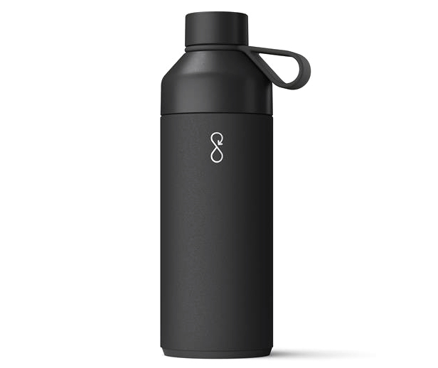 black water bottle