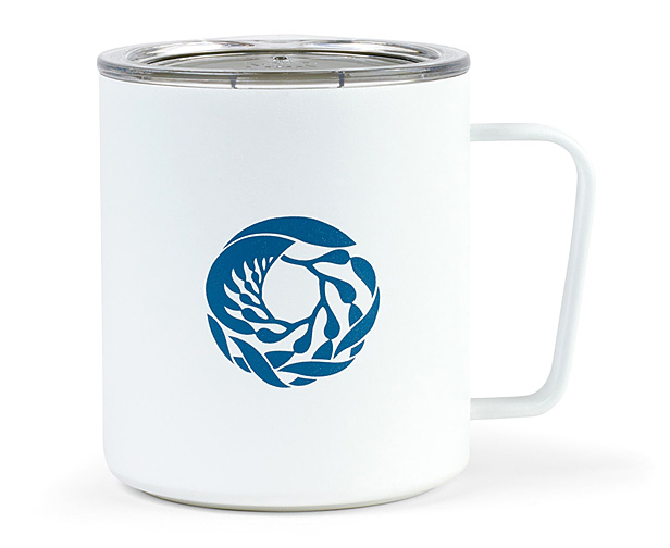 white camp mug