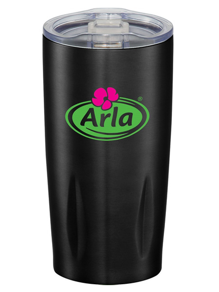 black tumbler