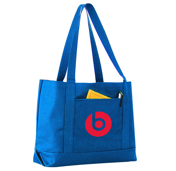 blue tote bag