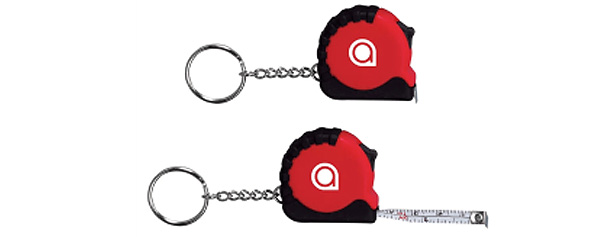39” pocket-size tape measure keychain 