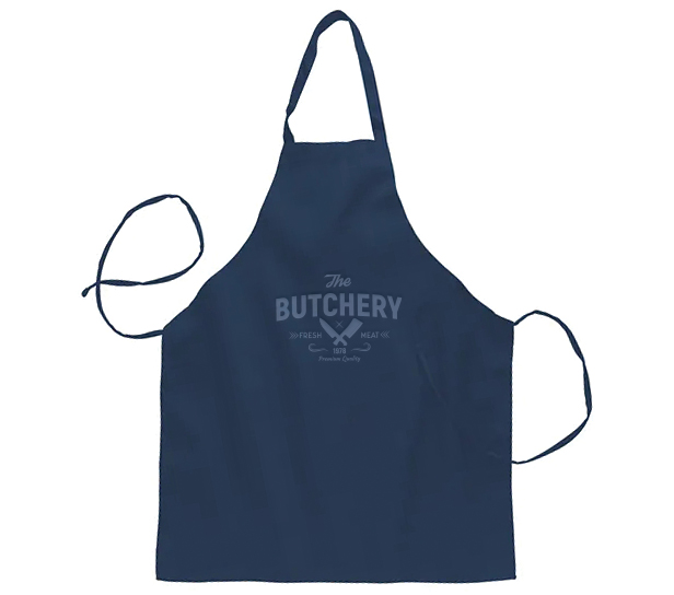 navy blue waist apron