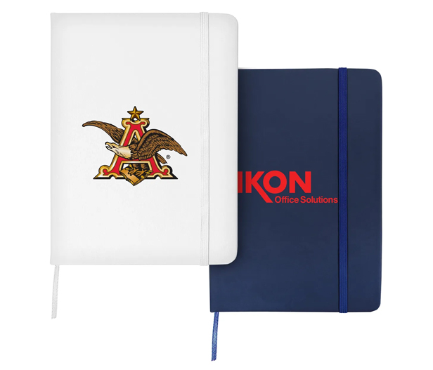 Amherst journals, white and blue