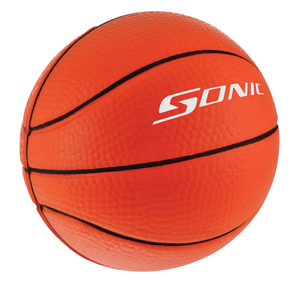 basketball-shaped stress ball