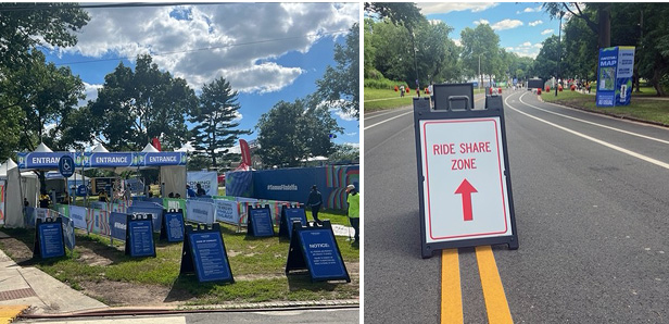Fifa Sandwich Boards and Ride Share