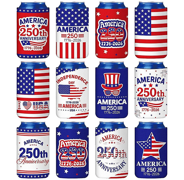 Patriotic-Themed Can Cooler