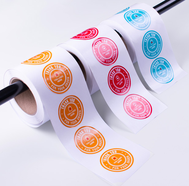 stickers on a roll