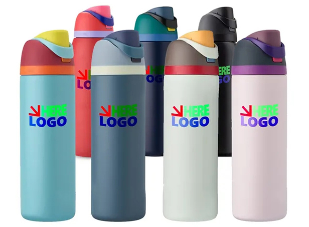 Stainless-Steel Bottle With Straw