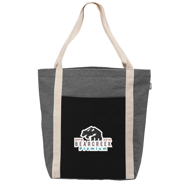 recycled cotton and polyester tote