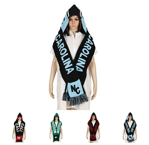 scarf with attached hood