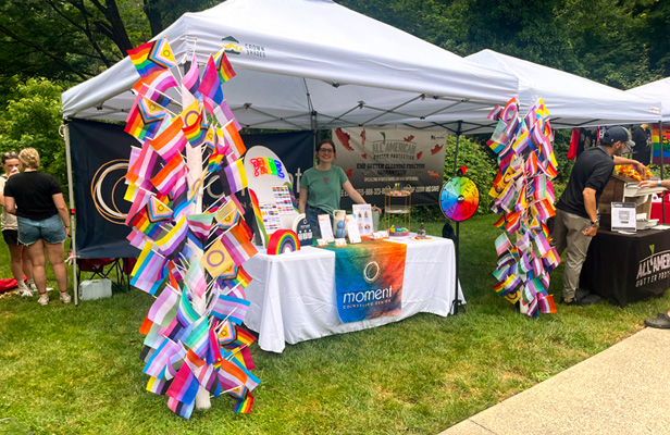 pride festival booth