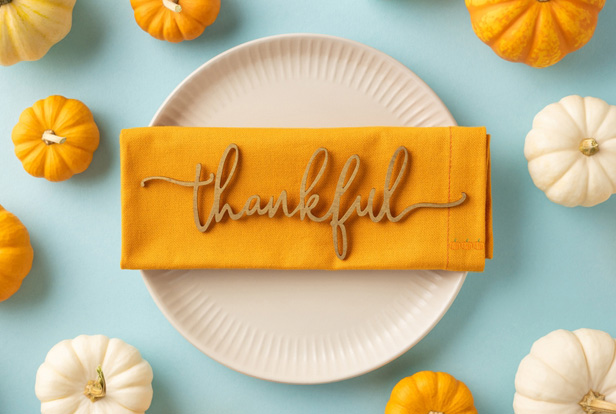 Thanksgiving place setting