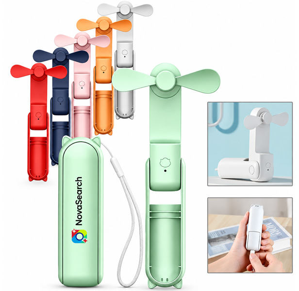 Portable Fan & 1,500-mAh Power Bank
