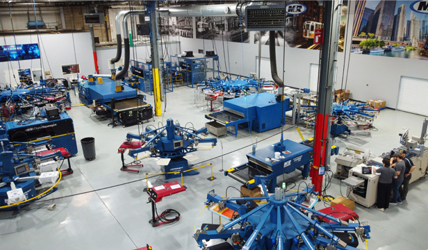 Screen-printing presses