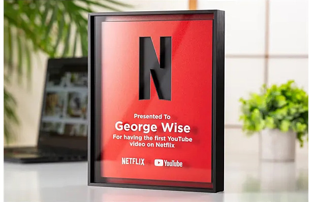 Brushed Metal Frame Certificate