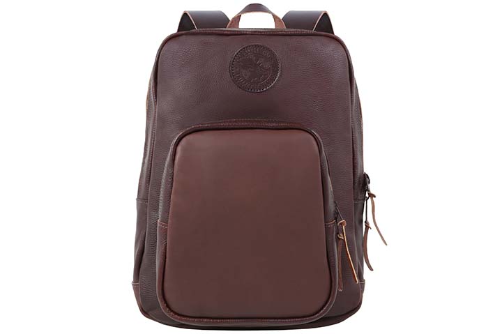 Duluth Pack leather backpack