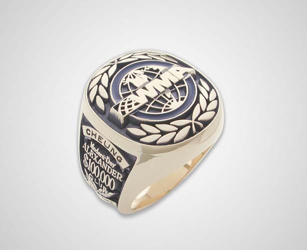 All-metal women’s gold ring