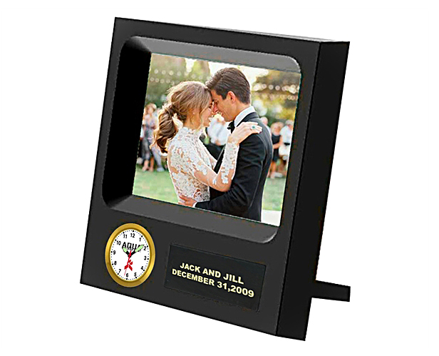 picture frame desk clock