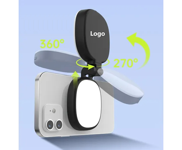 Magnetic Selfie Ring Light With Foldable Mirror