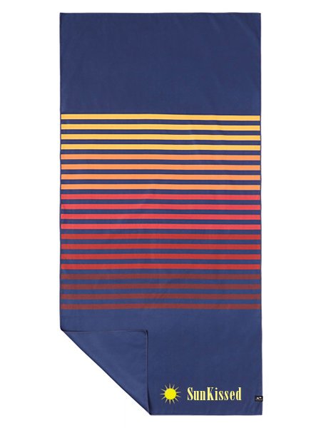 striped fitness towel