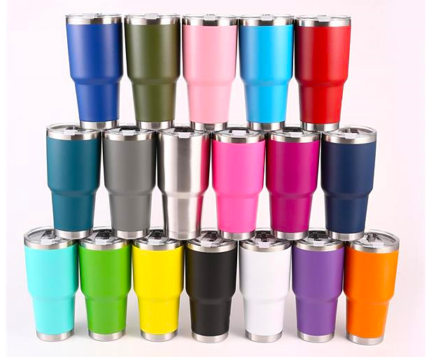 tumblers, assorted colors