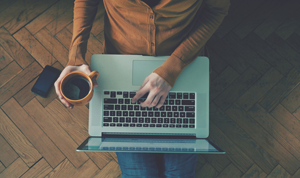 laptop and coffee