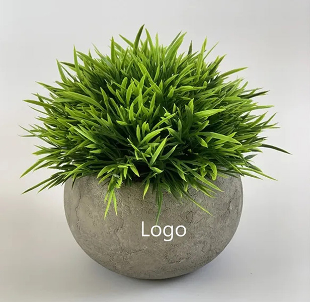 plastic plant with pot