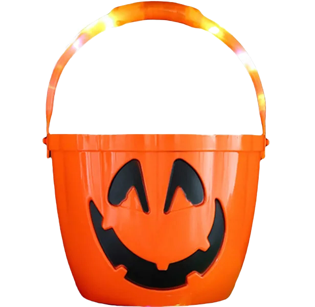 light up pumpkin basket