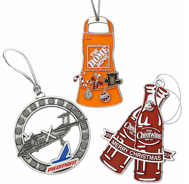 2-D custom shape ornaments