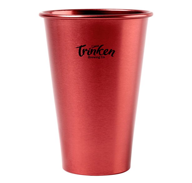 red aluminum stadium cup