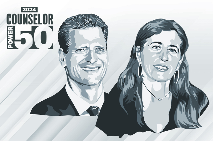 Counselor Power 50 2024: No. 14 Craig Nadel & Debbie Abergel, Nadel