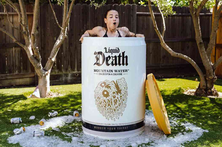 4 Merch Marketing Lessons From Liquid Death’s Cold Plunge Tub & Casket Cooler