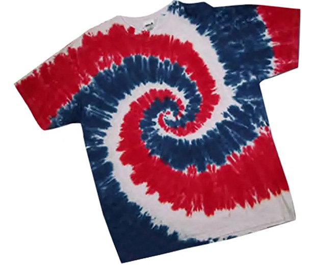 Patriotic Spiral Tie-Dye T-Shirt