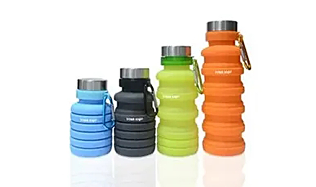 Collapsible Silicone Water Bottle, assorted colors