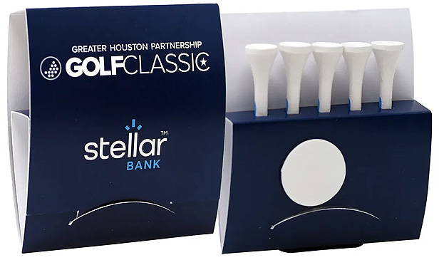 matchbook-style tee holder