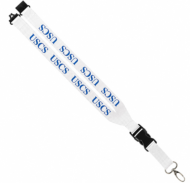 1-inch-wide polyester lanyard 