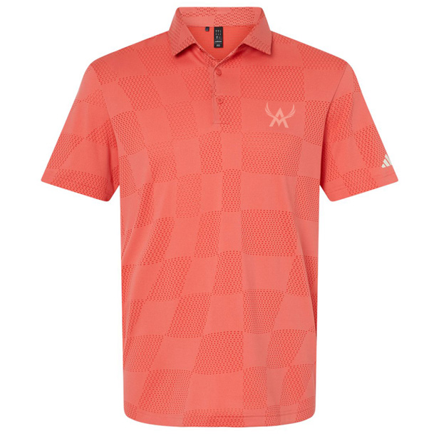 orange polo shirt