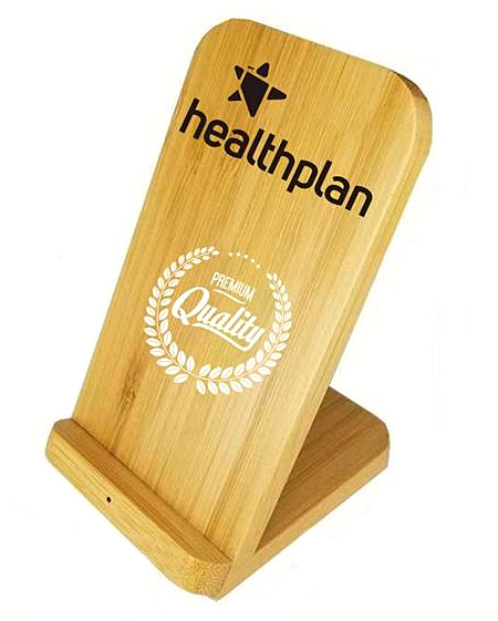 bamboo charger, phone stand