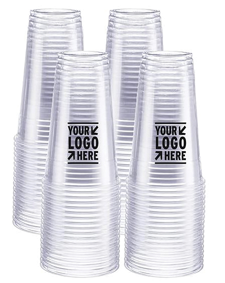 clear plastic cups