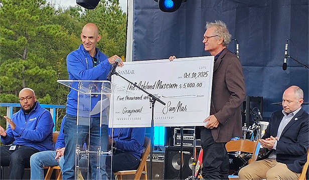 $5,000 Check for Ashland Museum