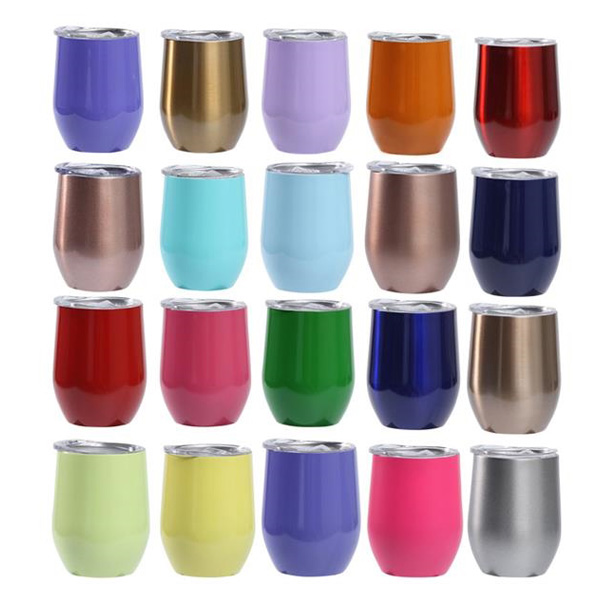 wine tumblers, assorted colors