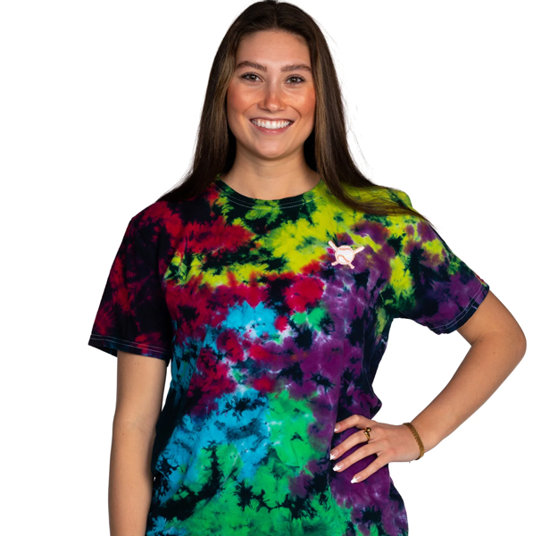 crinkle tie-dye t-shirt