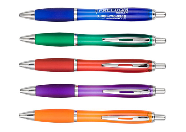 pens, assorted colors