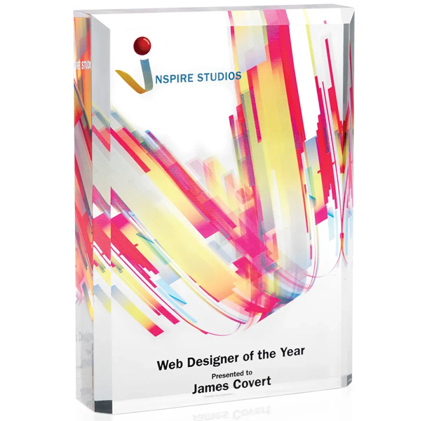 freestanding acrylic plaques 