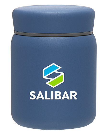 thermal food container, dark blue