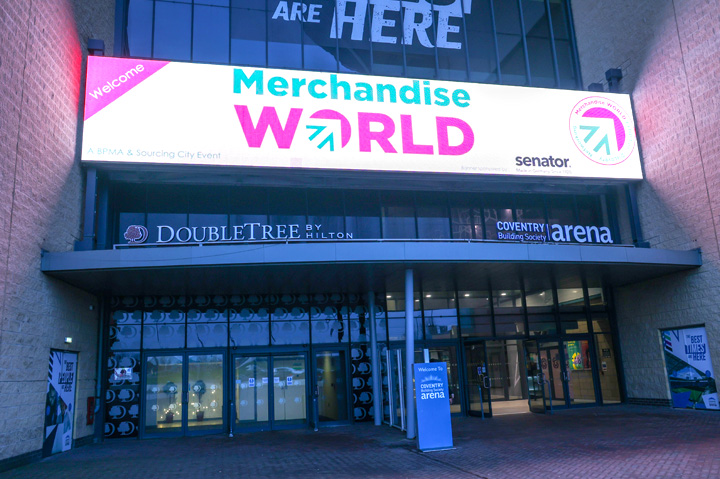 Merch World sign