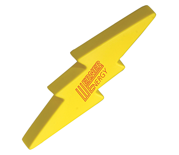 yellow lightning-shaped stress reliever
