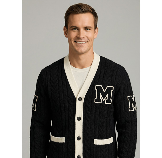 Letterman-Inspired Cardigan