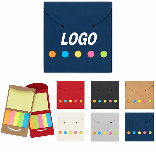 Sticky Note Wallet With Tab Closure